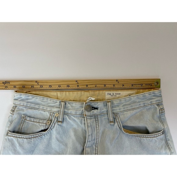 NEW Rag & Bone Alex High-Rise Straight Jeans Women's 31 Light Wash Primrose Blue - Picture 6 of 8